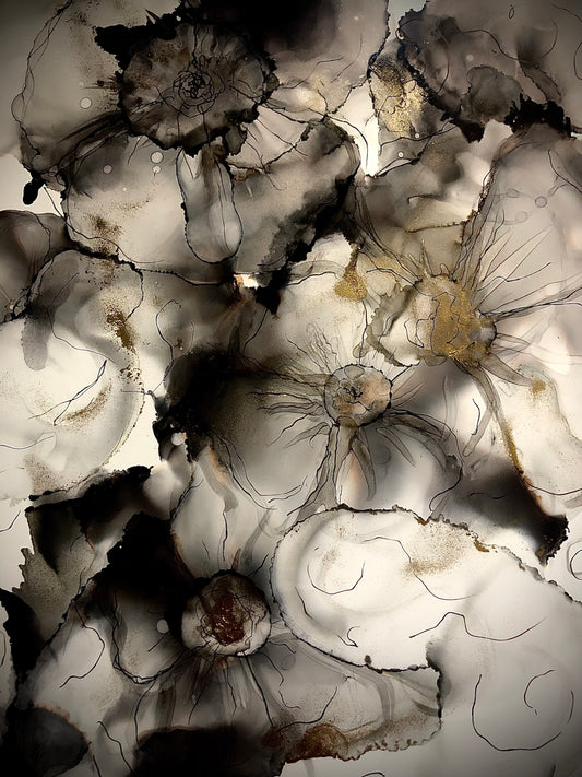 Alcohol Ink and Micron Pen