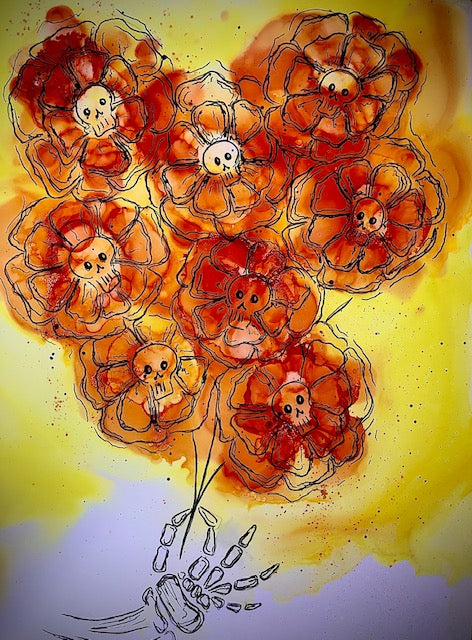 Alcohol Ink and Micron Pen