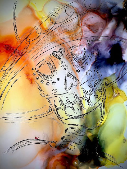 Alcohol Ink and Micron Pen