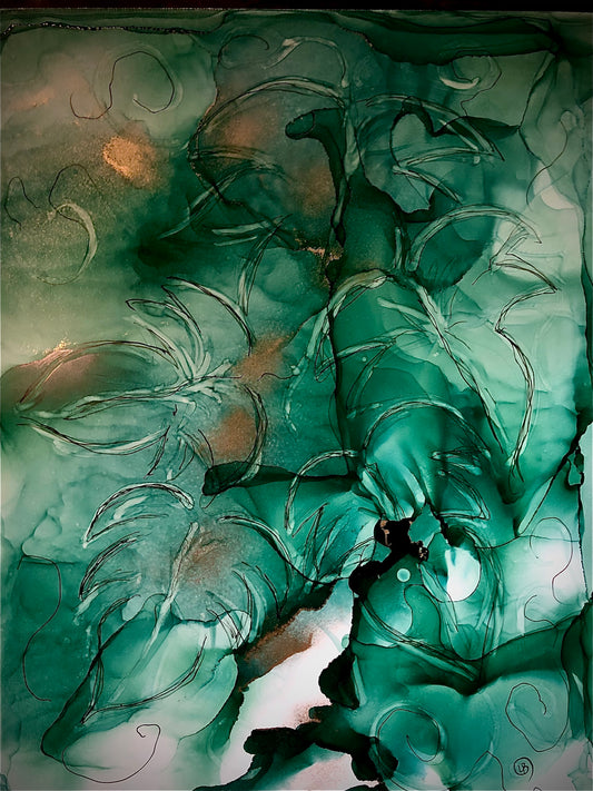 Alcohol Ink and Micron Pen