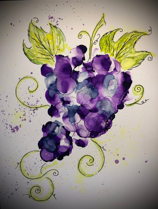 Alcohol Ink and Micron Pen